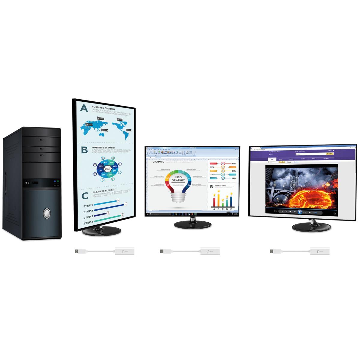 JUA254-N USB� to HDMI� Multi-Monitor Adapter thumbnail
