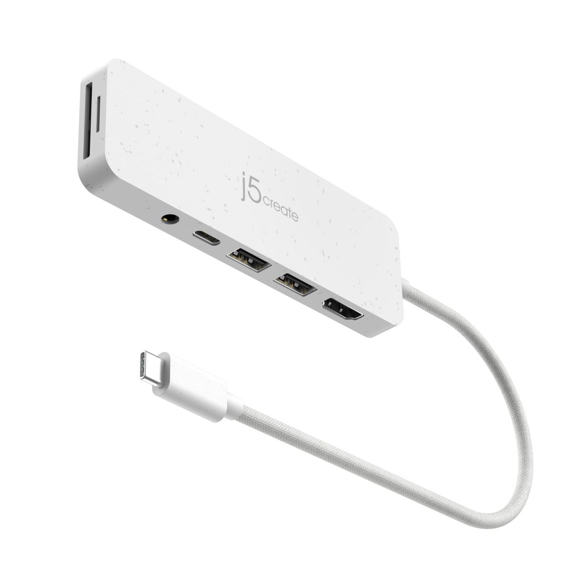 JCD373EW-N Eco-Friendly USB-C Multi-Port Hub with Power Delivery thumbnail