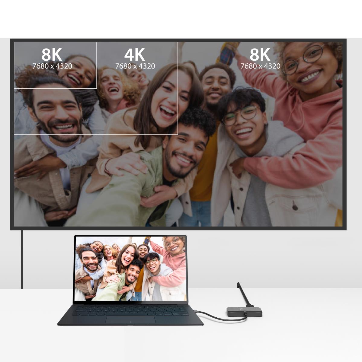 8K USB-C TO DUAL HDMI ADAPTER thumbnail