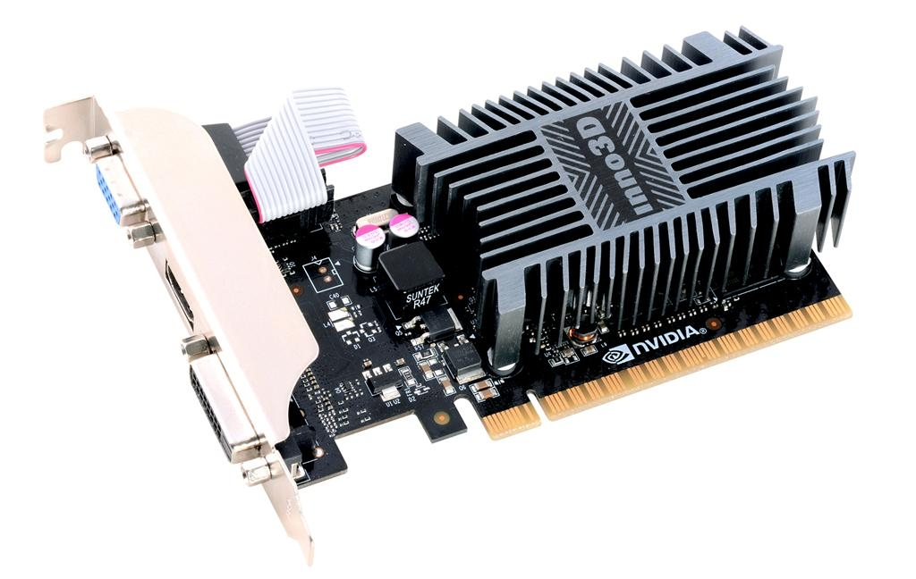 EU Product - GeForce GT 710 DDR3 VGA DVI HDMI N710-1SDV-E3BX - Graphics card - PCI thumbnail