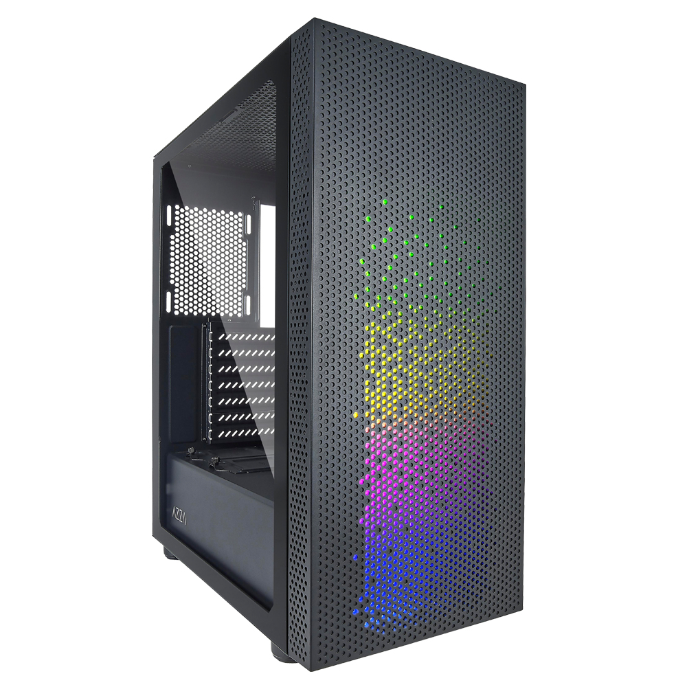 EU Product - Gaming PC Geh�use Celesta 340F Midi ATX ARGB Schwarz thumbnail