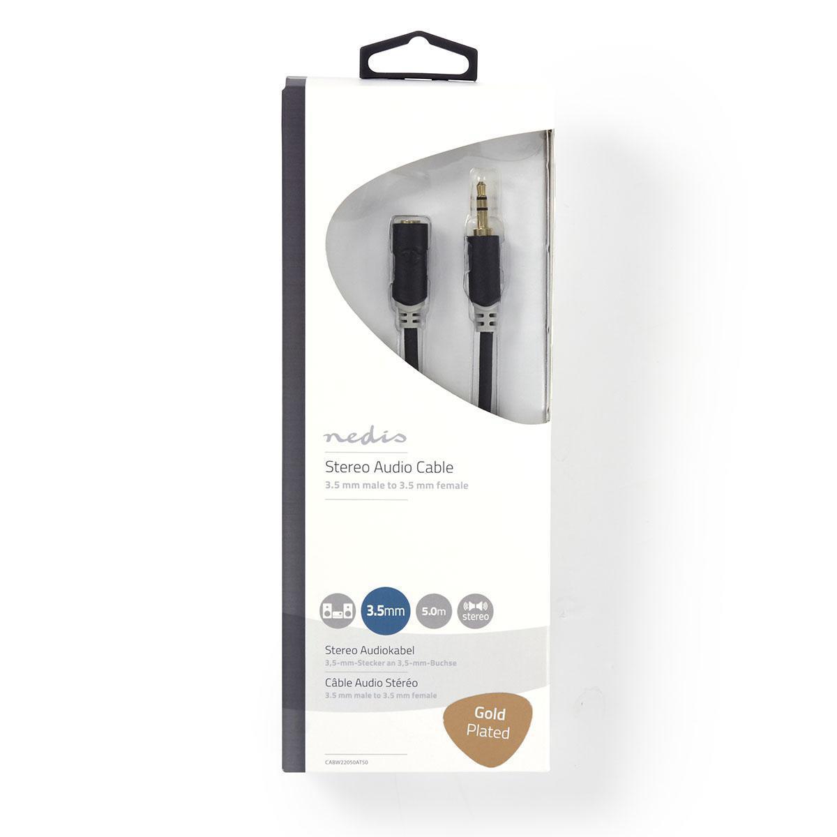 EU Product - Stereo sound cable, 5m - Anthracite thumbnail