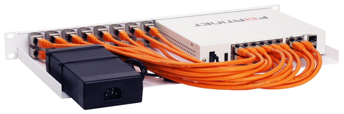 Rackmount.IT Rack Mount Kit for FortiGate 80E / 81E shielded / industrialized thumbnail