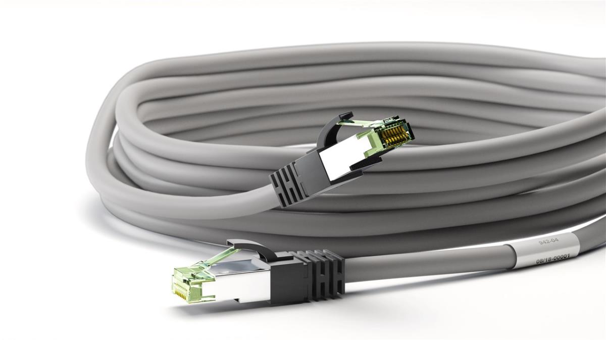 EU Product - Cat 8.1 Patchkabel S/FTP PiMF grau - Cable - Network thumbnail