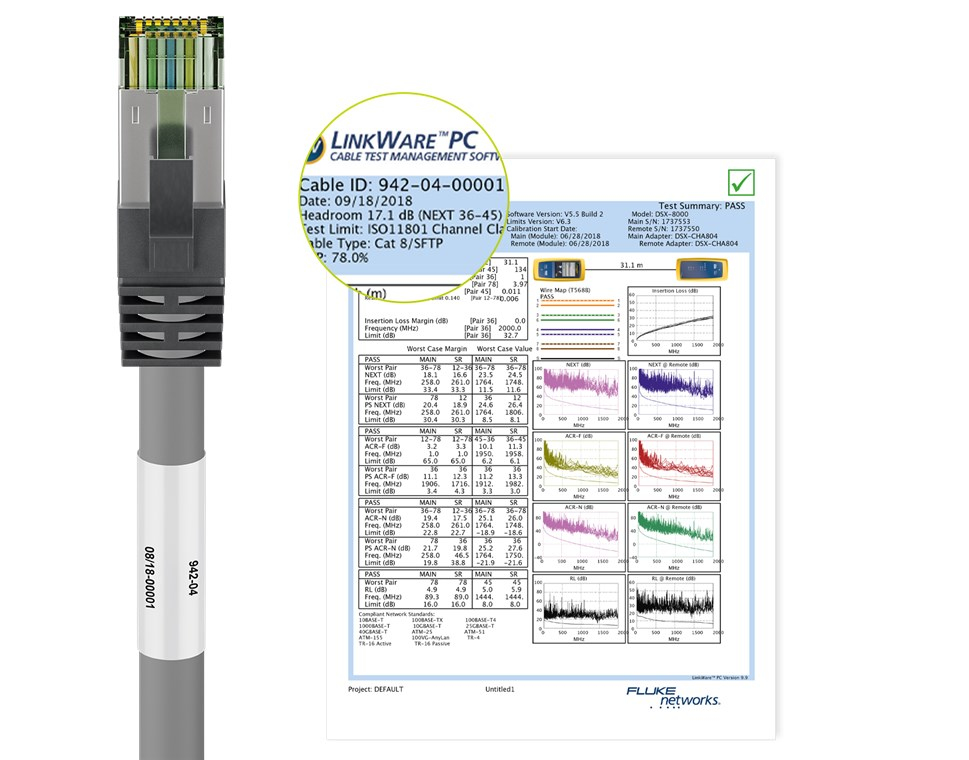 EU Product - Cat 8.1 Patchkabel S/FTP PiMF grau - Cable - Network thumbnail