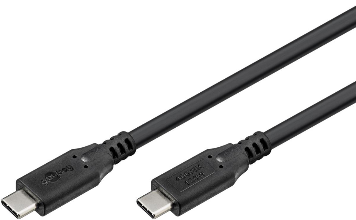 EU Product - USB4 Kabel 100W schwarz - Cable - Digital thumbnail