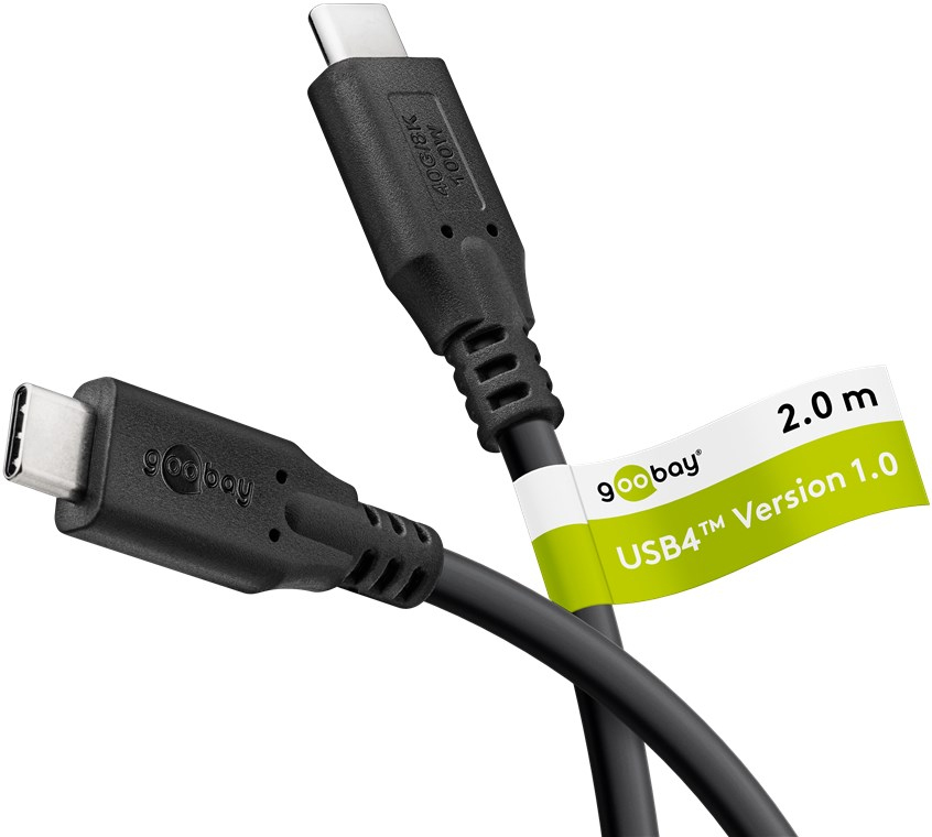 EU Product - USB4 Kabel 100W schwarz - Cable - Digital thumbnail