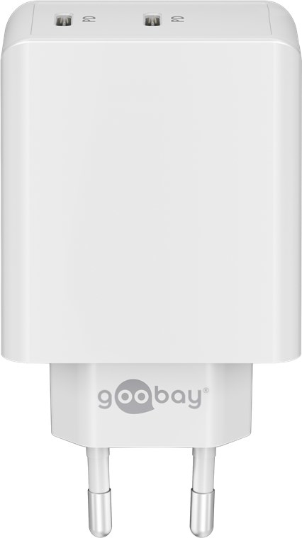 EU Product - PD Dual USB-C Fast Charger 36W - White thumbnail