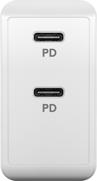 EU Product - PD Dual USB-C Fast Charger 36W - White thumbnail