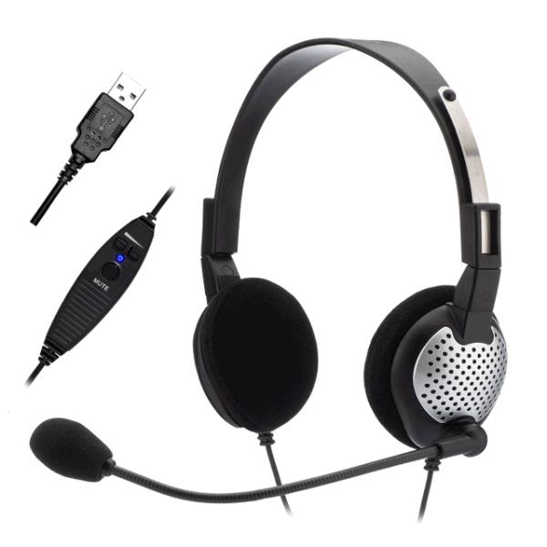 NC-185VM Stereo Computer Headset with Volume/Mute Controls with USB A Connector thumbnail