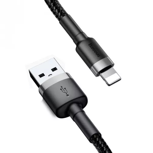 EU Product - Cafule USB to Lightning, 2.4A, 0.5m - Grey/Black thumbnail
