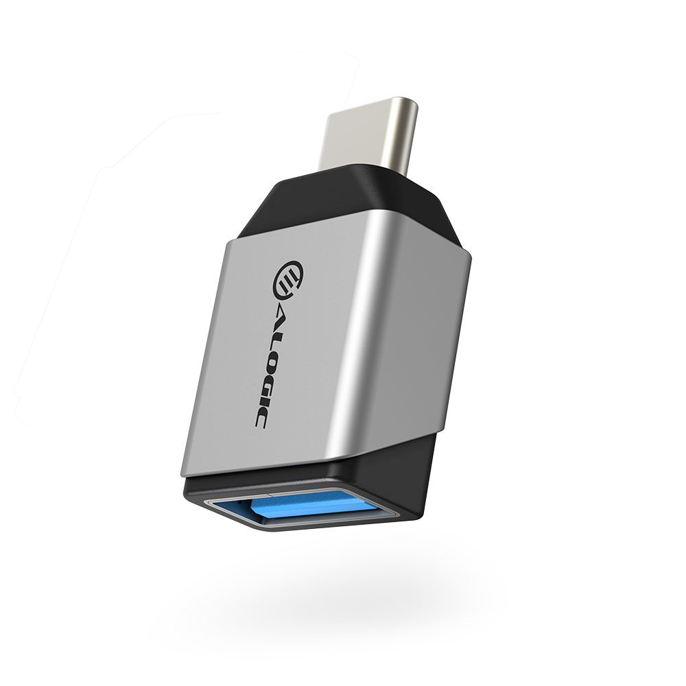 Ultra Mini USB-C to USB-A Adapter - Space Grey thumbnail