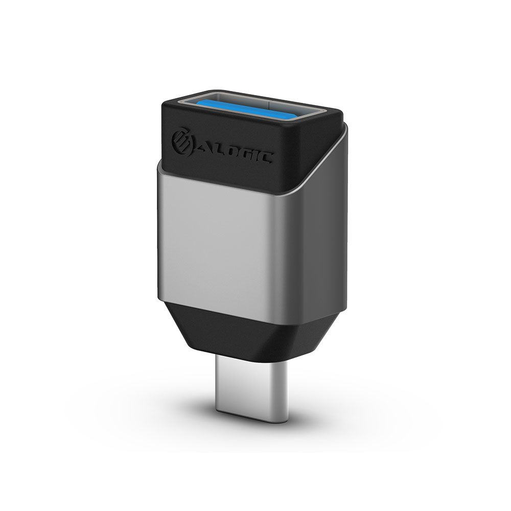 Ultra Mini USB-C to USB-A Adapter - Space Grey thumbnail