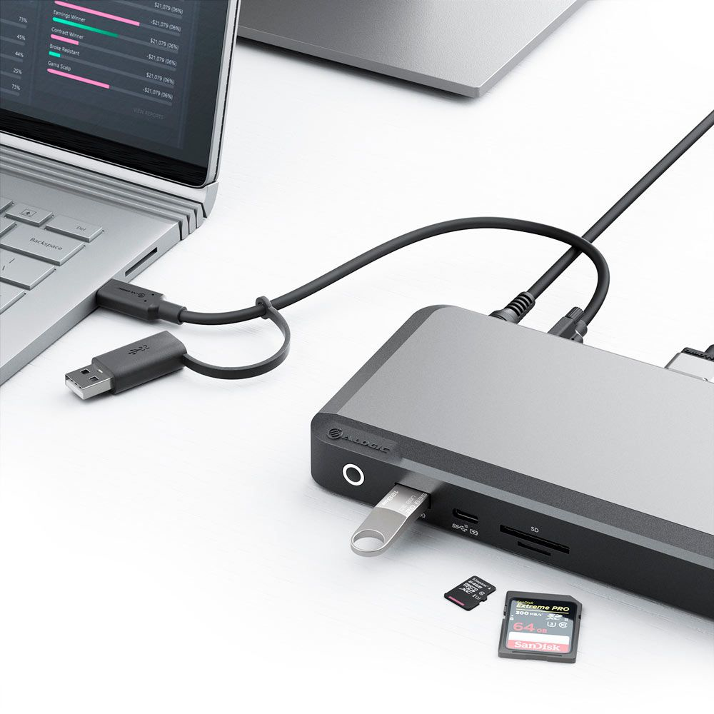 Universal Triple 4K Docking Station with 100W Power Delivery PRIME DX3 Dock thumbnail