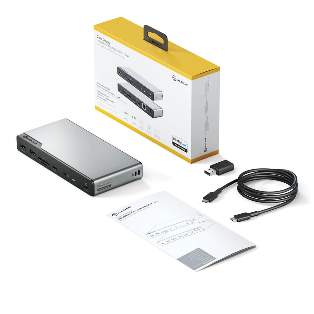 USB-C 16-in-1 Quad Display Docking Station DV4 thumbnail