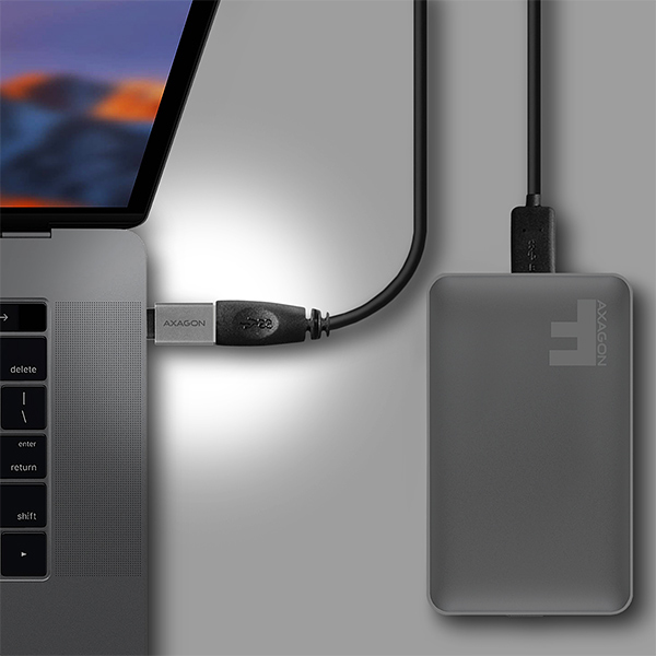 EU Product - RUCM-AFA Kabelschnittstellen-/Gender-Adapter USB type C A Metallisch - Adapter - Digital thumbnail