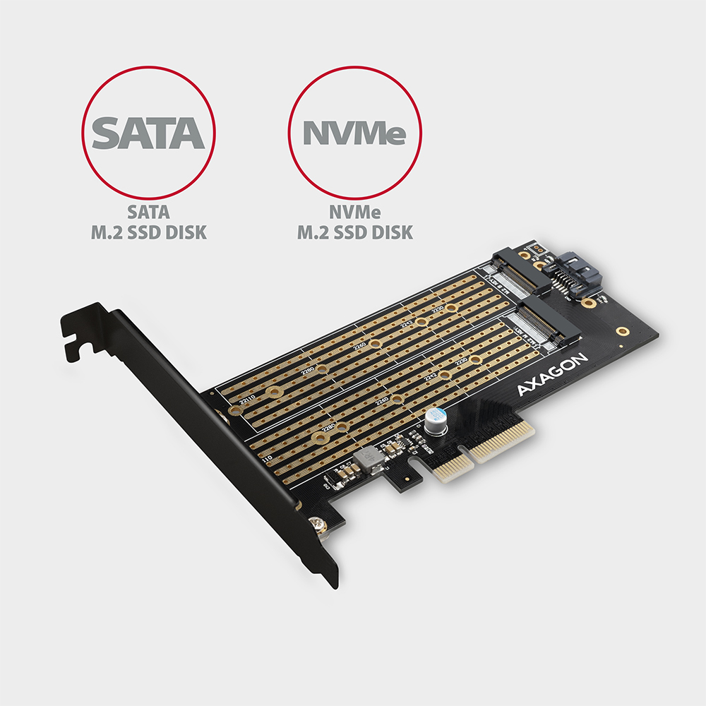 EU Product - PCEM2-D - Speicher-Controller - M.2 - 2 Sender/Kanal - m.2 SATA - m.2 NVMe thumbnail