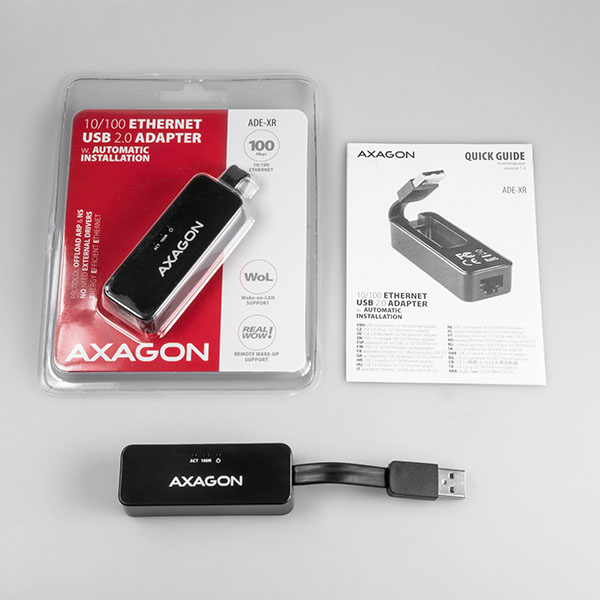 EU Product - ADE-XR Fast Ethernet 10/100 Adapter - USB 2.0 Typ A - Adapter - Digital thumbnail