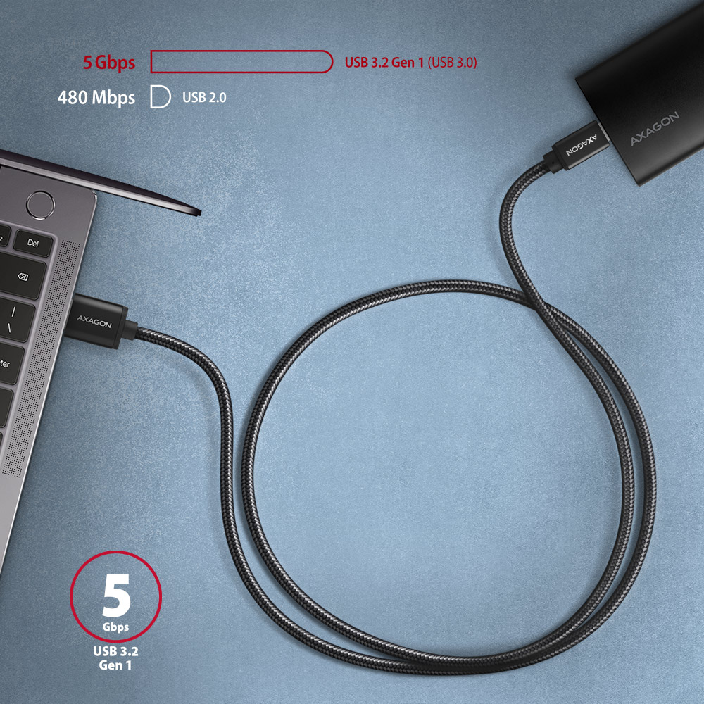EU Product - BUCM3-AM15AB Kabel USB-C auf USB-A 3.2 Gen 1 schwarz - Cable - Digital thumbnail