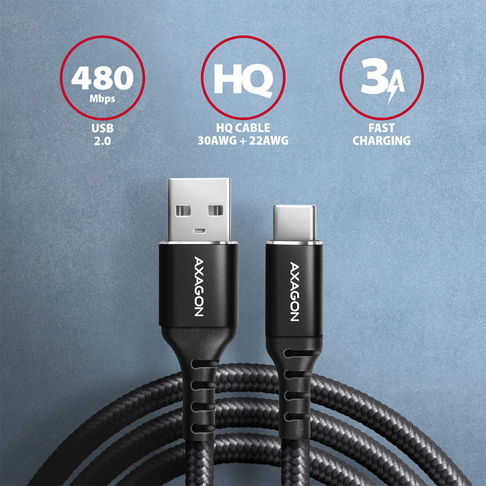 EU Product - BUCM-AM10AB USB Kabel 2.0 A C Schwarz - Cable - Digital thumbnail