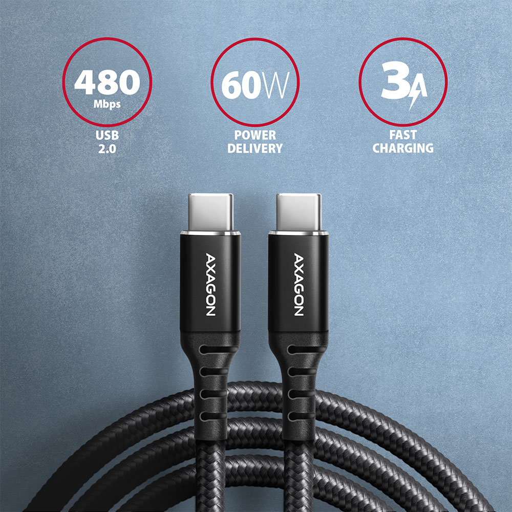 EU Product - BUCM-CM10AB USB Kabel 2.0 C Schwarz - Cable - Digital thumbnail