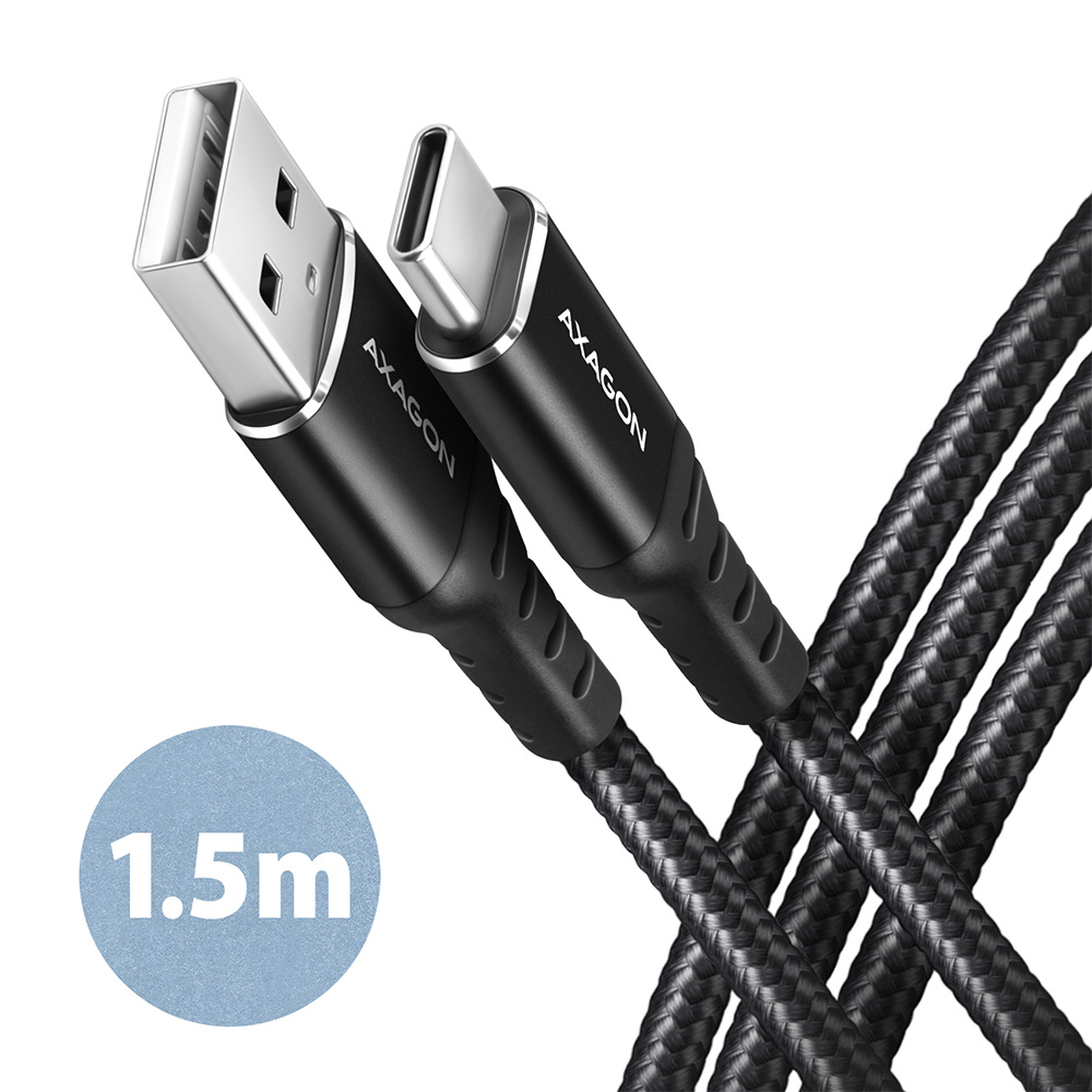 EU Product - BUCM-AM15AB USB-C zu USB-A Kabel USB 2.0 3A geflochten - Cable - Digital thumbnail