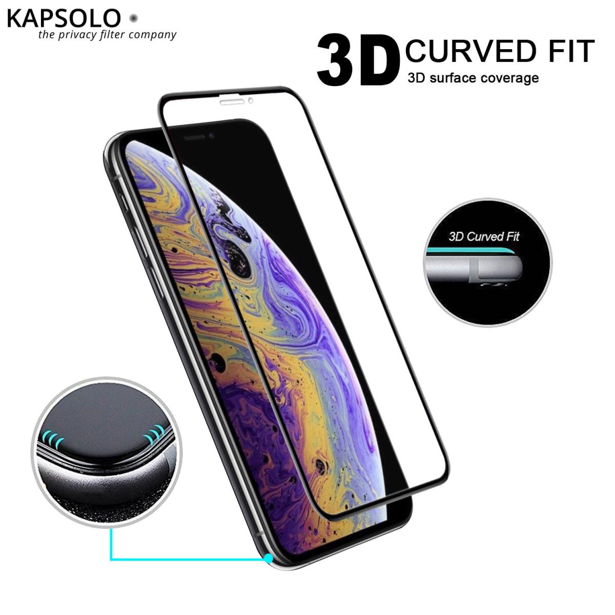 EU Product - KAPSOLO Tempered GLASS iPhone XR Sreen Protection thumbnail