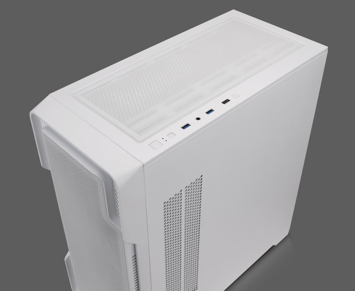 EU Product - Geh MIDI DS-9 ARGB Airflow white - USB-C - TG-Mesh thumbnail
