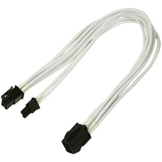 EU Product - Kabel PCI-E 6- auf 6+2-Pin, 30 cm, Single, wei� thumbnail