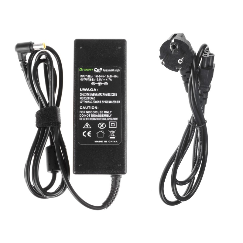 EU Product - Pro Charger for Sony Vaio, 19.5V 4.7A 90W - Black thumbnail