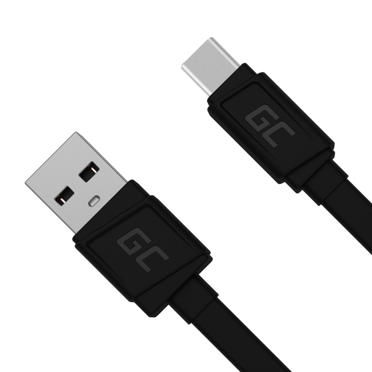 EU Product - Flat Cable USB-A to USB-C, 25 cm, fast charging thumbnail