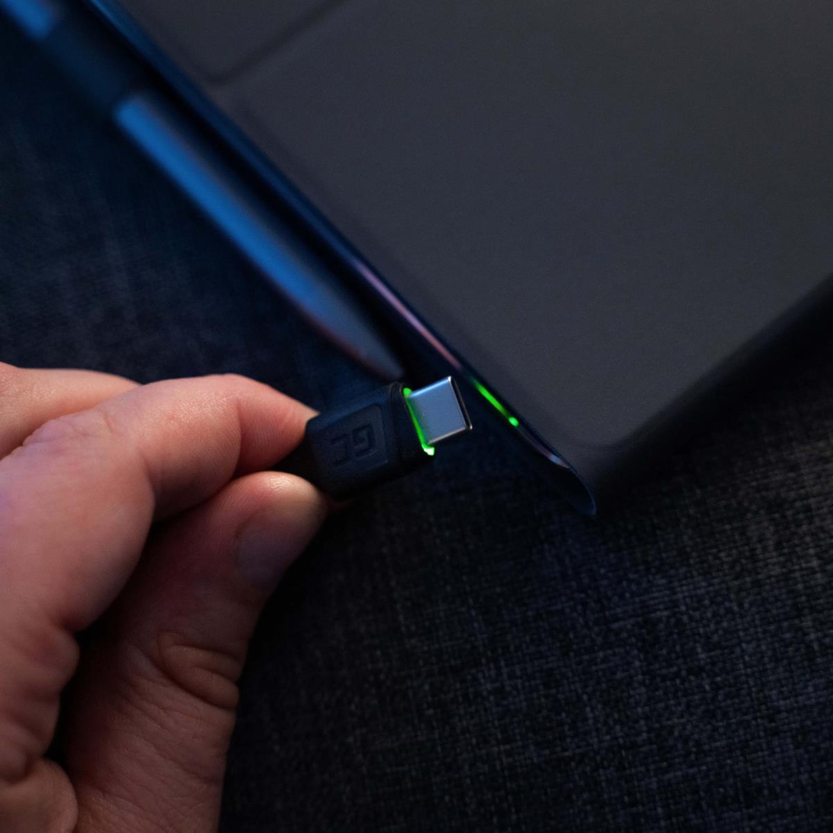 EU Product - Cable Ray USB Cable, USB-A - USB-C, 1,2m, LED backlight, QC 3.0 thumbnail