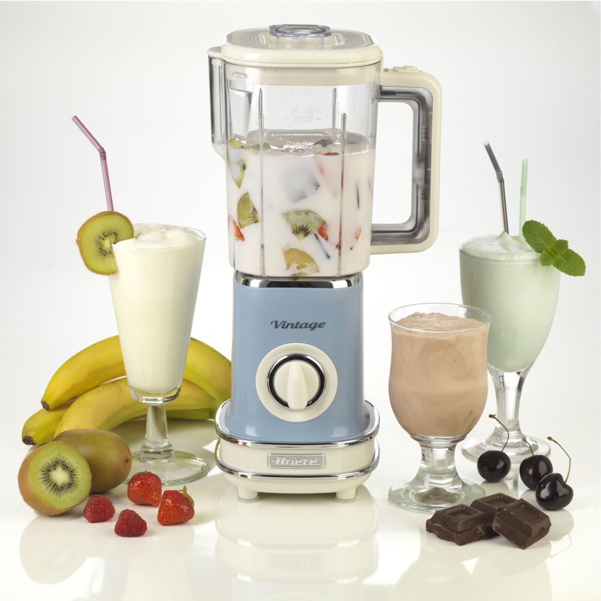Ariete 0568 - Tabletop blender - 1.5 L - Pulse function - Ice crushing - 500 W - Blue thumbnail