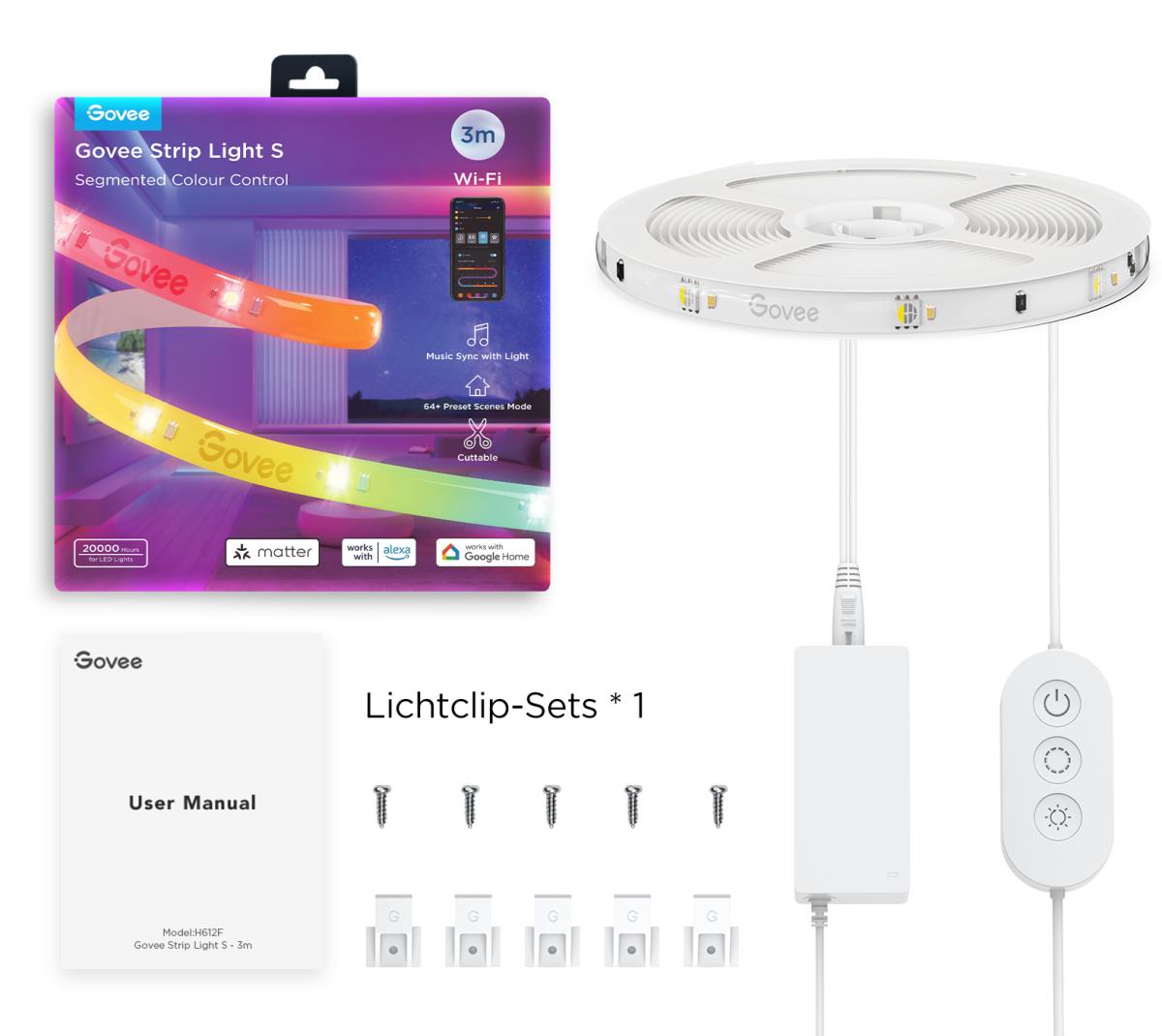 EU Product - Govee LED Strip Lights Matter ready 3 Meter thumbnail