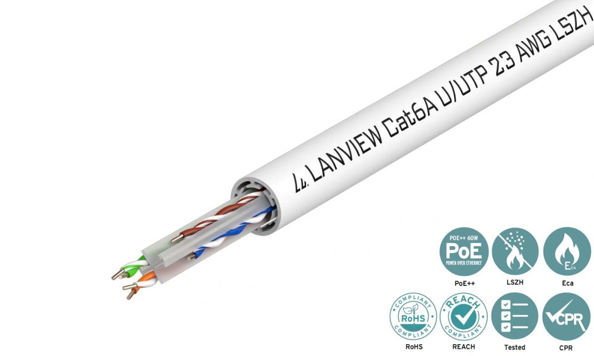 Cat6a U-UTP Network Cable  4x2xAWG23 500m thumbnail