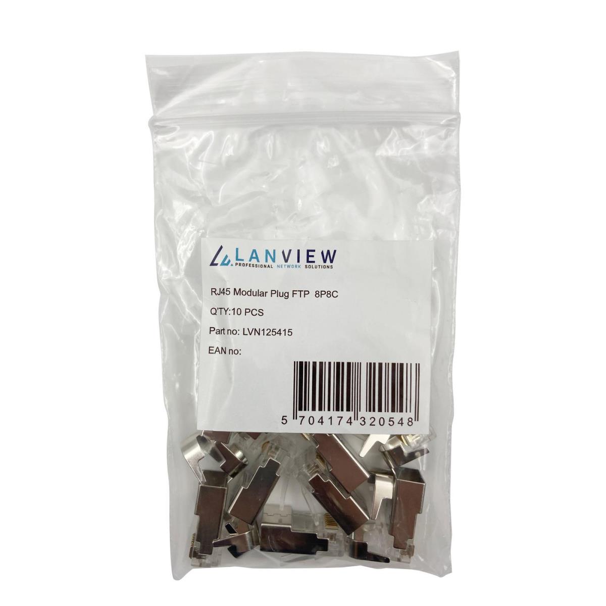RJ45 STP plug Cat6a for  AWG22-23 solid/stranded  10pcs. thumbnail