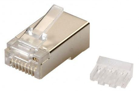 RJ45 FTP plug Cat6 for AWG  24-26 solid/stranded  conductor 10pcs. thumbnail