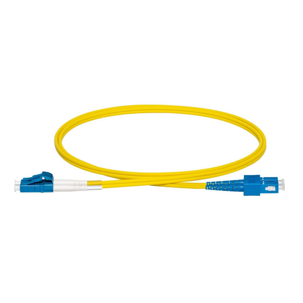 LC-SC single mode Duplex OS2  9/125 LSZH 5m Fibre Patch  Cable thumbnail