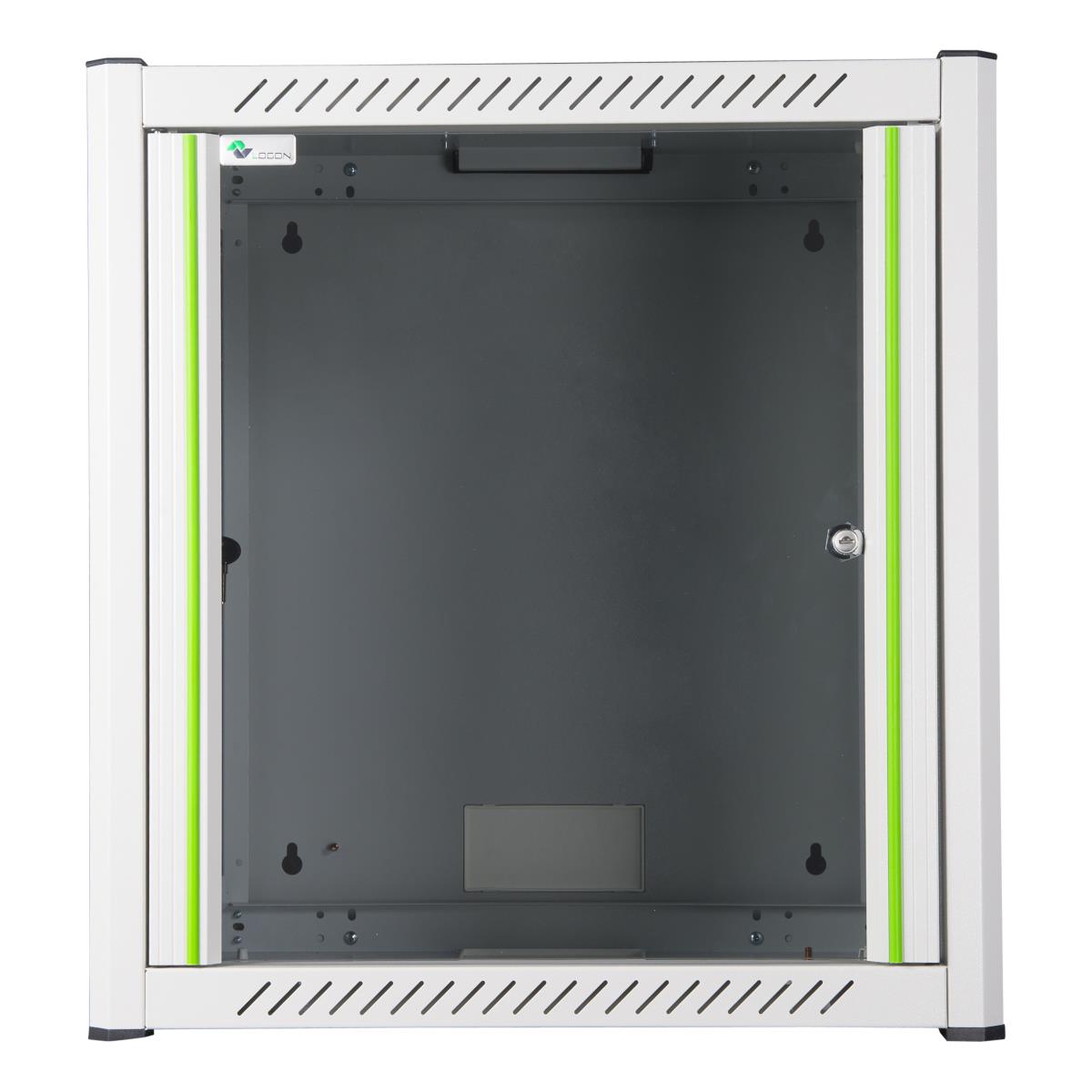 19'' 12U Rack Wall Mount 600  x 450 x 645mm - White thumbnail