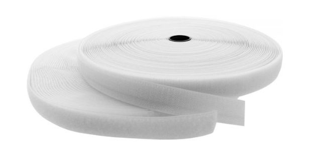 Hook and Loop Roll 10m x 10mm  White thumbnail