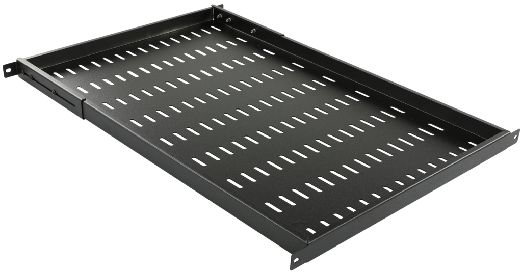 D=670mm FIXED SHELF  ADJUSTABLE SIDE ARM BLACK thumbnail