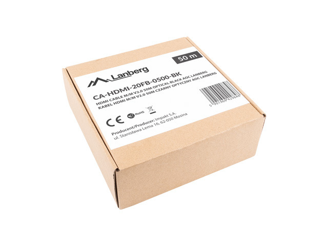 EU Product - HDMI M/M V2.0 Kabel 50m 4K optisch AOC schwarz thumbnail