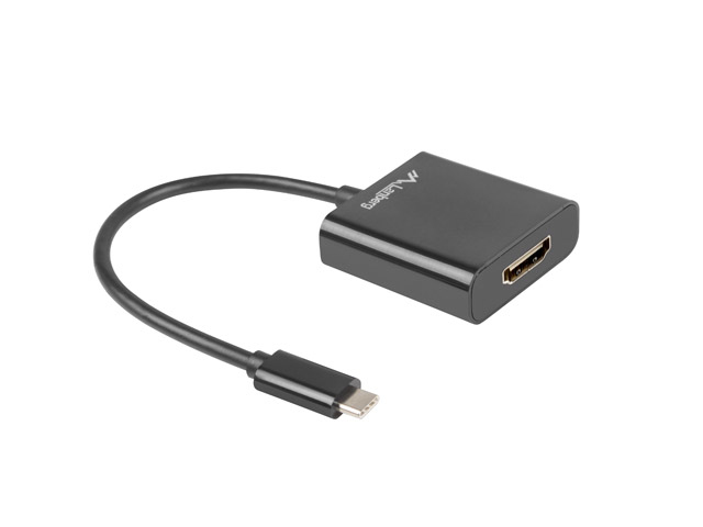 EU Product - USB-C(M)3.1->HDMI(F) Kabel 0,15m schwarz thumbnail
