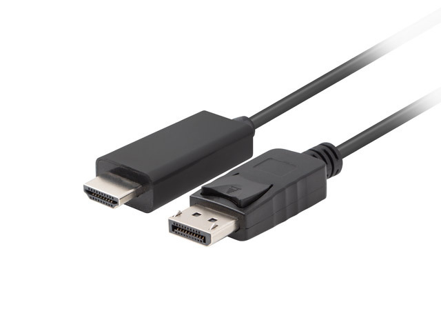 EU Product - Displayport (M)V1.1->HDMI(M) Kabel 1,0m schwarz thumbnail