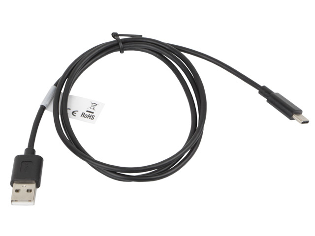 EU Product - USB-C(M)->USB-A(M)2.0 Kabel 1,0m schwarz thumbnail