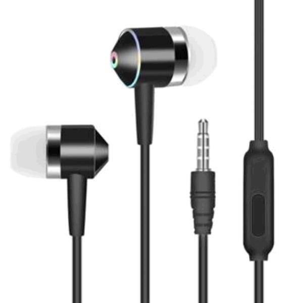 Matte Earphones with Microphone - Black (Model Number ME950) thumbnail
