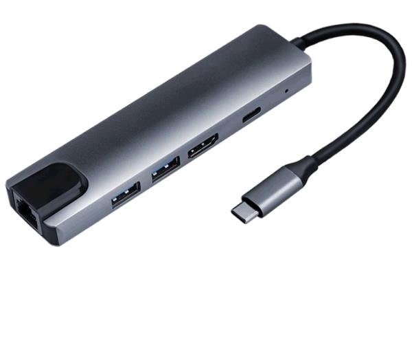 G50 Type C 5 Port Adapter - Grey thumbnail