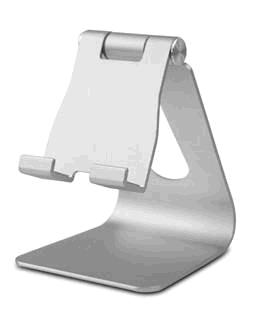 Aluminium Adjustable Tablet Stand - Silver thumbnail