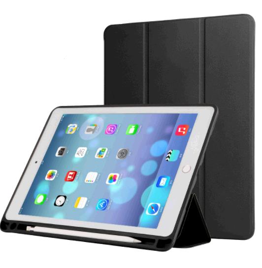 Apple iPad Mini 5/4 Smart Stand Case Cover with Pencil Holder - Black thumbnail