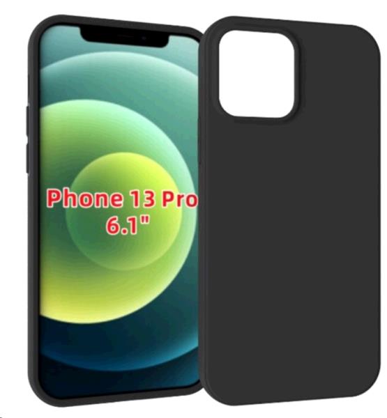 Apple iPhone 13 Mini Matte Silicone Case- Black thumbnail